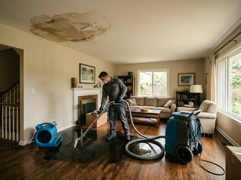 attic-pipe-burst-ceiling-drip-008 — frequently asked questions, Water Damage Restoration & Carpet Care in Fort Meade, MD